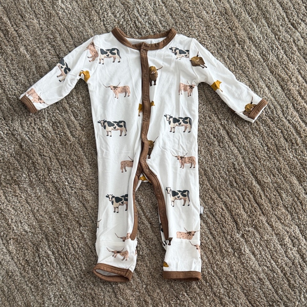 Kyte BABY Farm Animal Print Outfit